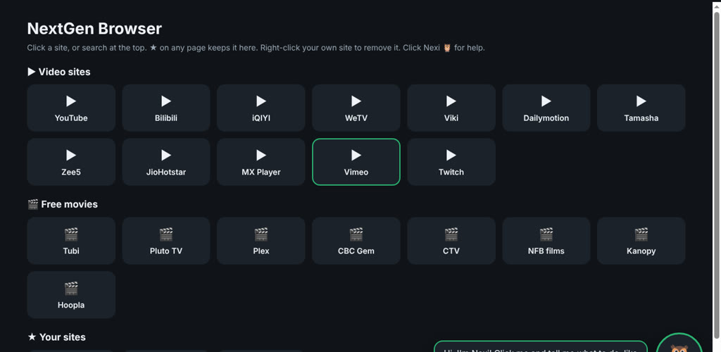 NextGen Browser for Windows